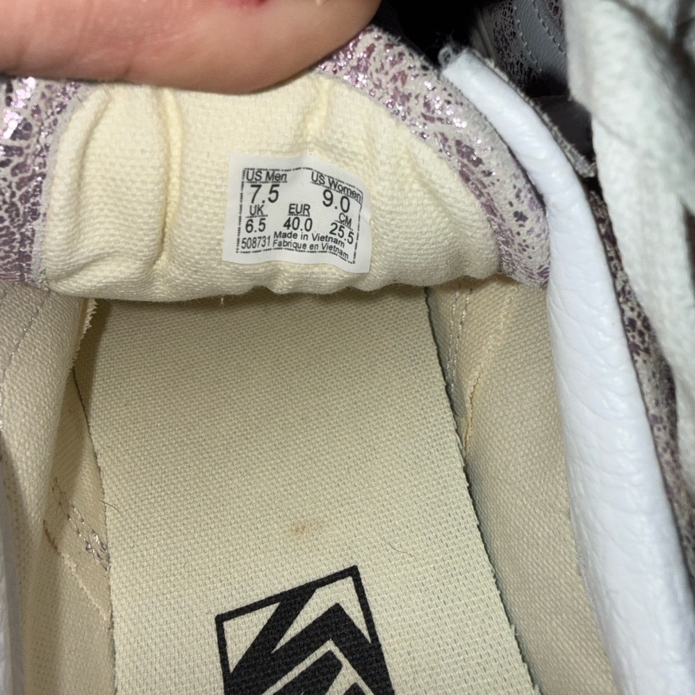 Vans Women's Metallic Pink Sneakers - Picture 4 of 4